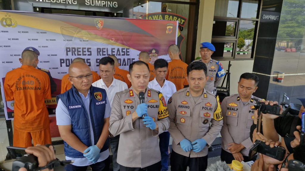 Polres Sumedang Ungkap Kasus Curas dan Curanmor, Lima Tersangka Ditangkap