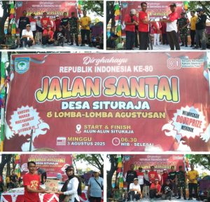Ribuan Warga Desa Situraja Ramaikan Jalan Santai HUT RI ke-80: Semarak Kemerdekaan di Sumedang