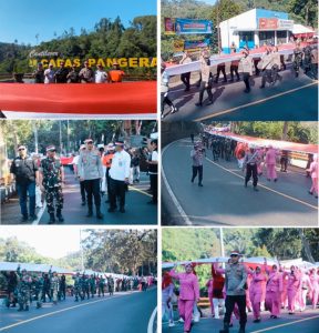 HUT RI ke-80: Pembentangan Bendera Merah Putih di Cadas Pangeran Jadi Simbol Semangat Kebangsaan