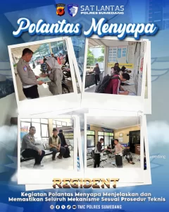 Jamin Kemudahan Warga, Satlantas Polres Sumedang Gelar Polantas Menyapa di Tiga Titik Layanan Publik