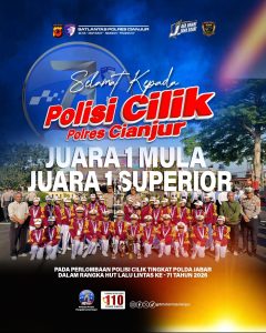 Kebanggaan! Polisi Cilik Polres Cianjur Sabet Juara 1 Mula & Juara 1 Superior Tingkat Polda Jabar
