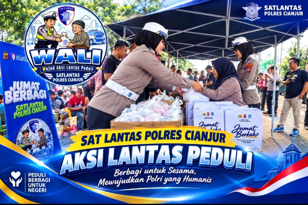 Semangat Kebaikan Setiap Jumat, Satlantas Polres Cianjur Wujudkan Kepedulian Lewat Program WALI